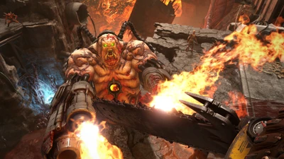 doom eternal, видеоигра, монстр