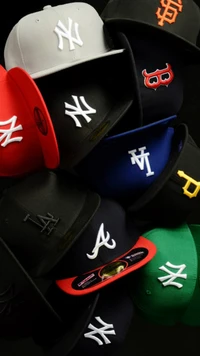 marca, gorras, logotipo, nueva era, ny