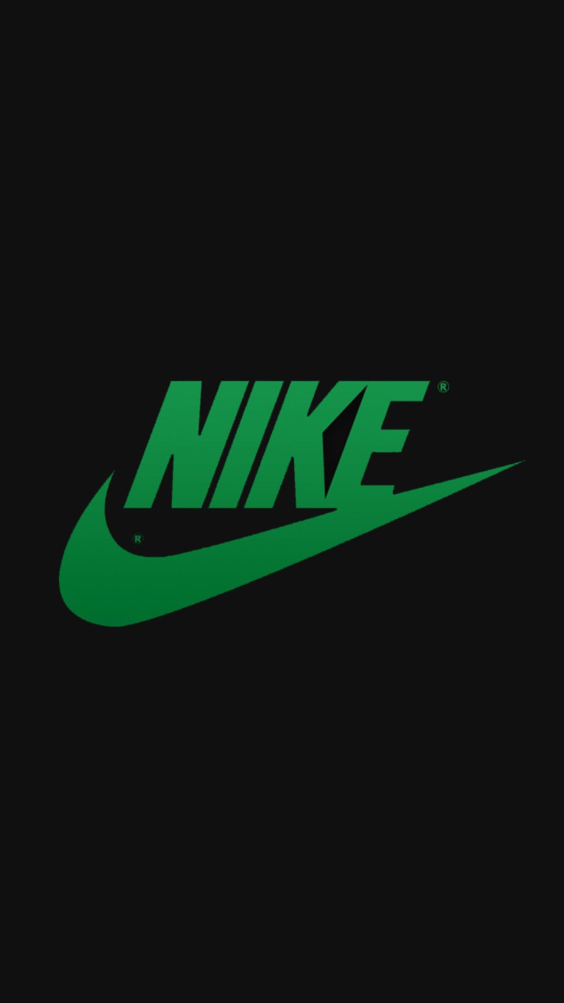 Логотип nike на черном фоне (бренд, зелёный, логотип, nike, сбм)