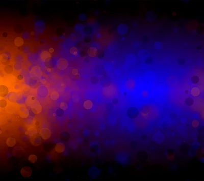 abstract, blue, bokeh, orange