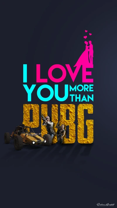 Je t'aime plus que PUBG : Une expression ludique de l'amour