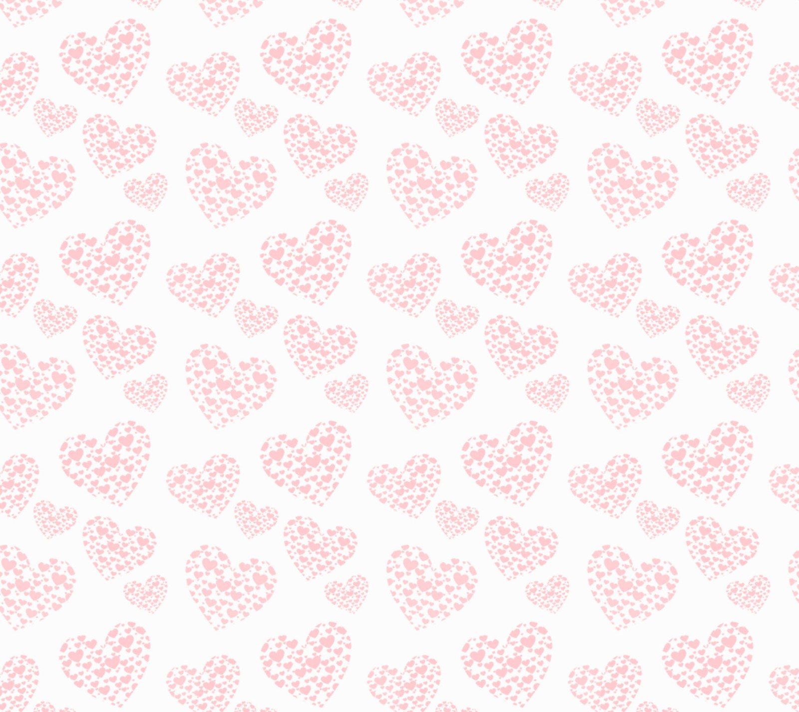 A white and pink heart pattern with small hearts (design, pattern)