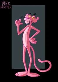 cartoon, classic, panther, pink, retro wallpaper