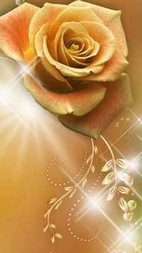 Download rose, roses, gold, wallpapers, nice for free