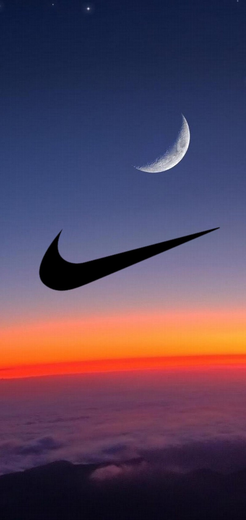 Близкий план логотипа nike на фоне заката (логотип, вода, просто, логотипы)