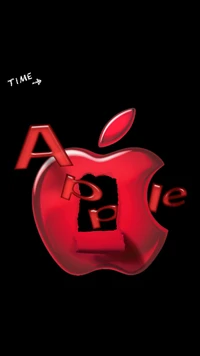 apple red, obra de arte