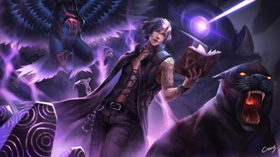 V de Devil May Cry 5 Invocando Bestias Poderosas