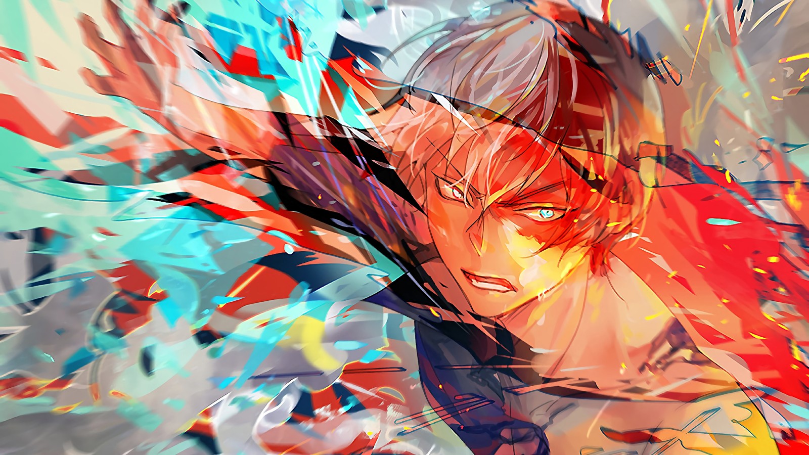 Anime, garçon anime, art anime, anime, personnages anime, art anime, fonds d'écran anime (shoto todoroki, boku no hero academia, my hero academia, anime, bnha)