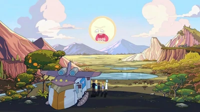 Rick y Morty: Aventura en un paisaje surrealista