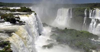 iguazu falls, iguazu river, waterfall, water resources, body of water wallpaper