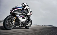 BMW S1000RR Superbike Racing on the Track