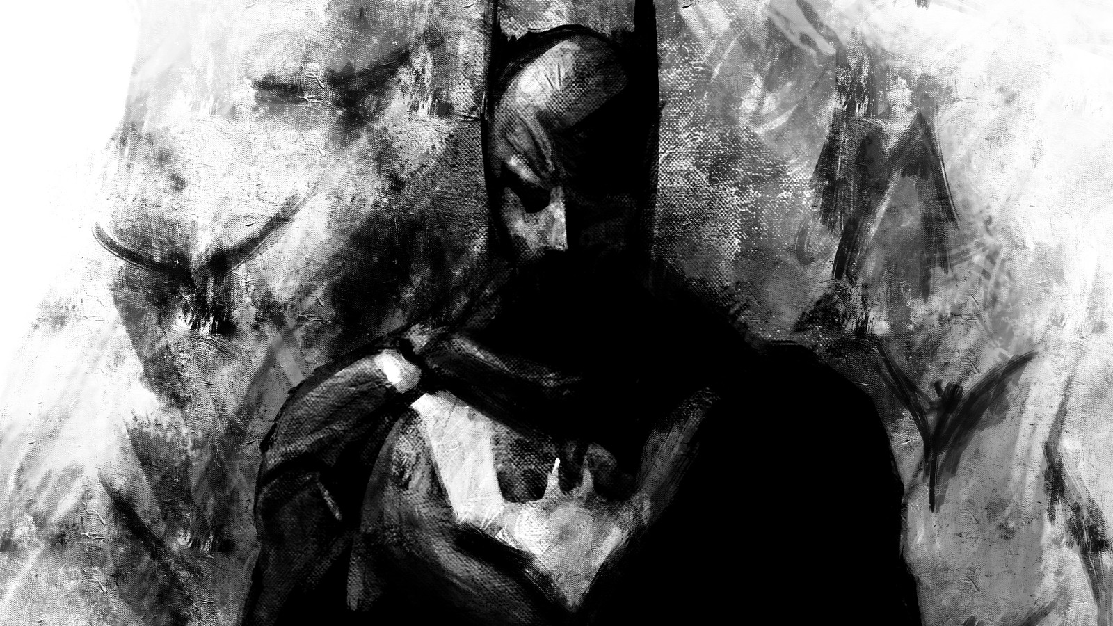 batman, joker, art, superhero, sketch wallpaper