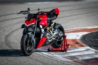 ducati streetfighter v2, sports bikes, race track, 2022, 5k wallpaper