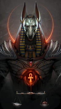 ancient, anubis, cross, drawings, egypt wallpaper