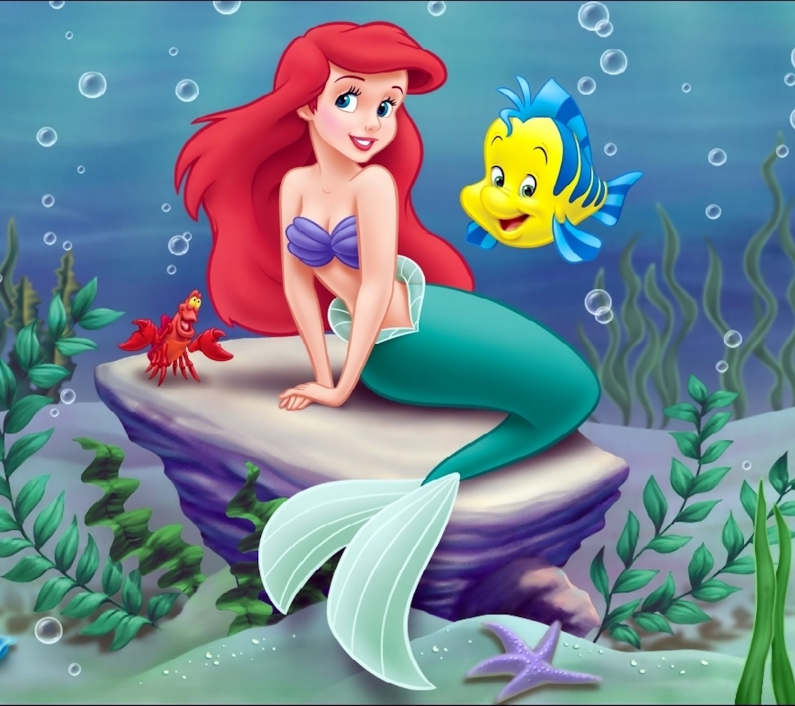 Скачать обои мультфильмы, my little mermaid