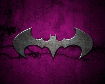 Logo de Batman en Acier Violet