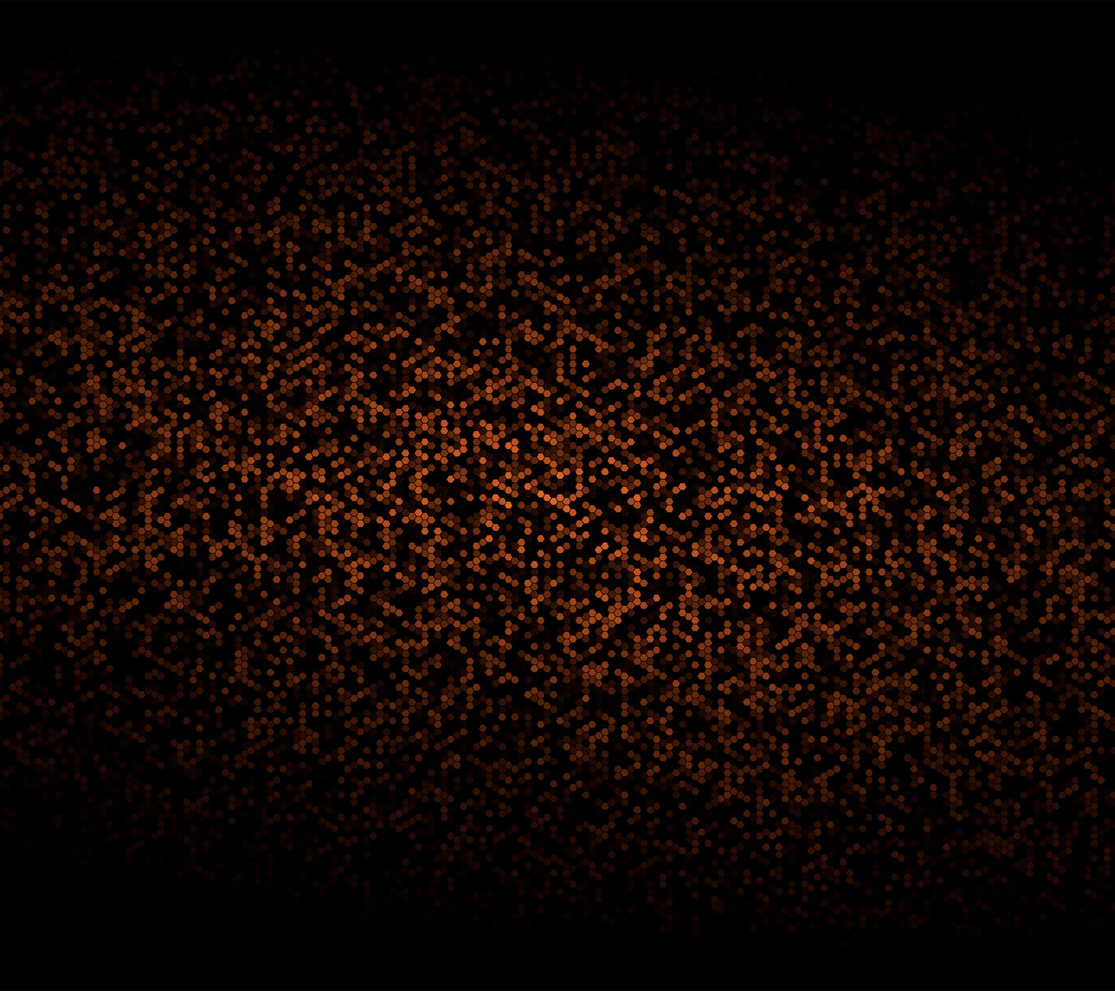 A close up of a black background with a brown pattern (abstract, black, orange)