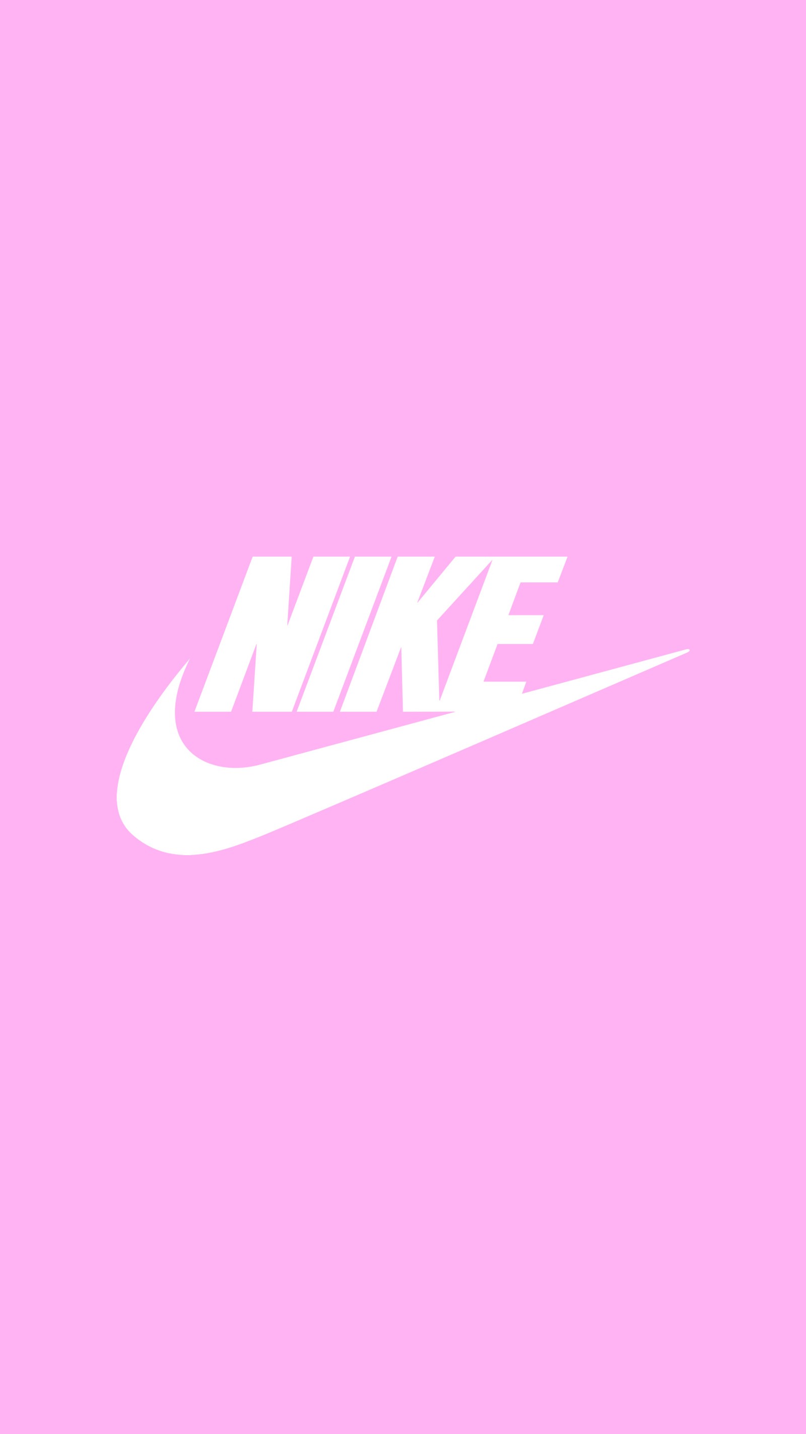 Nike logo on a purple background (brand, just do it, logo, nike, pink)