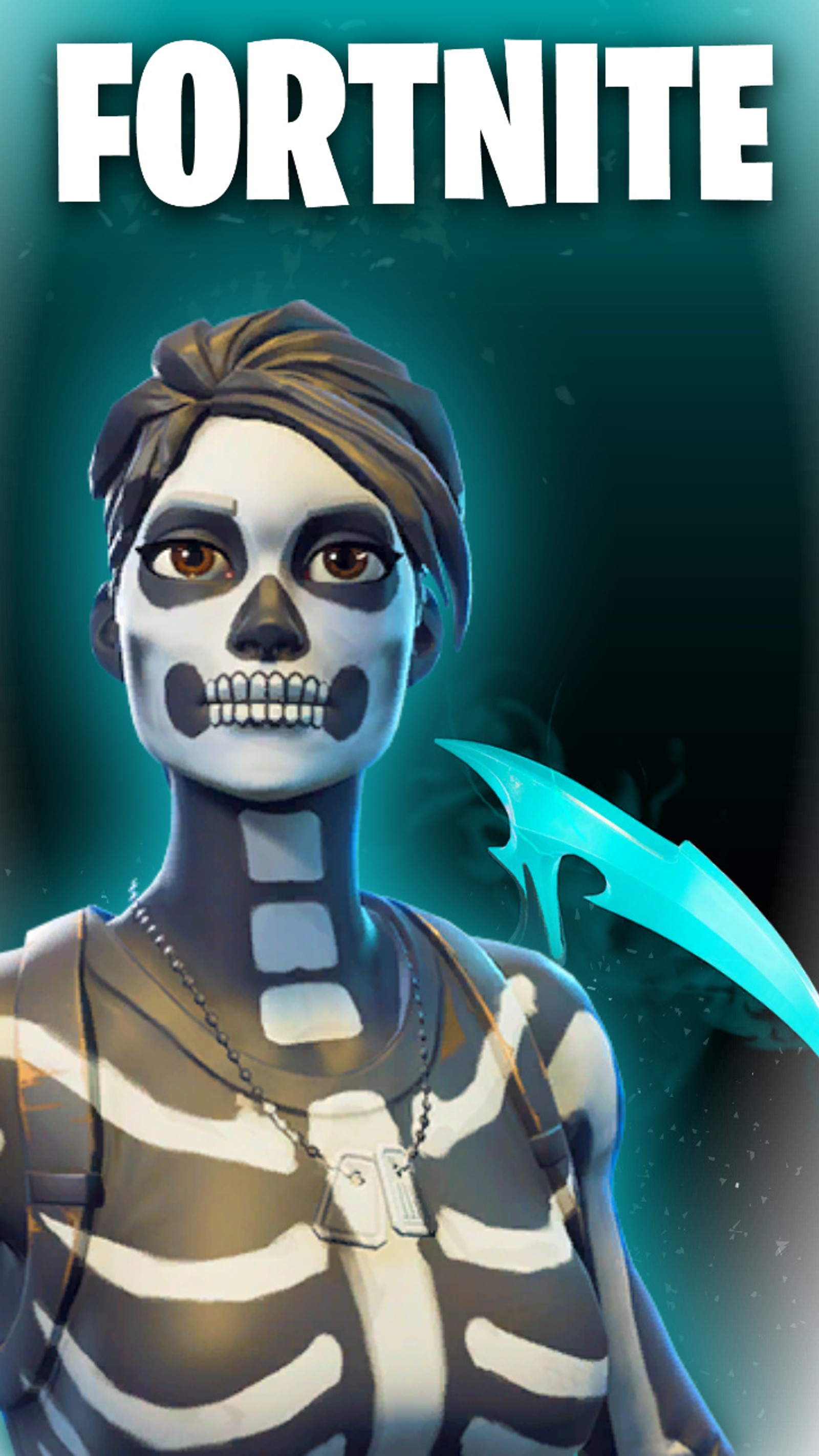 Téléchargez le fond d'écran skull trooper, peau, fortnite, papier peint, saison 6