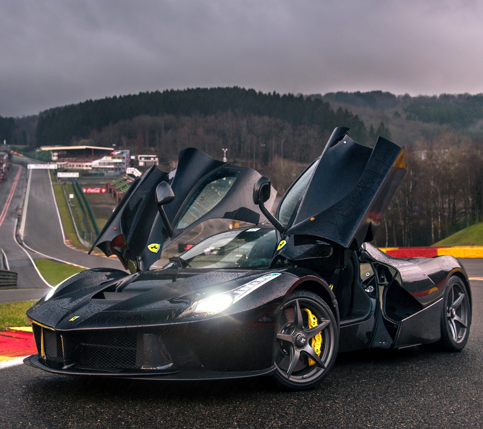 Baixar papel de parede carro, laferrari, corridas, estrada, trilha