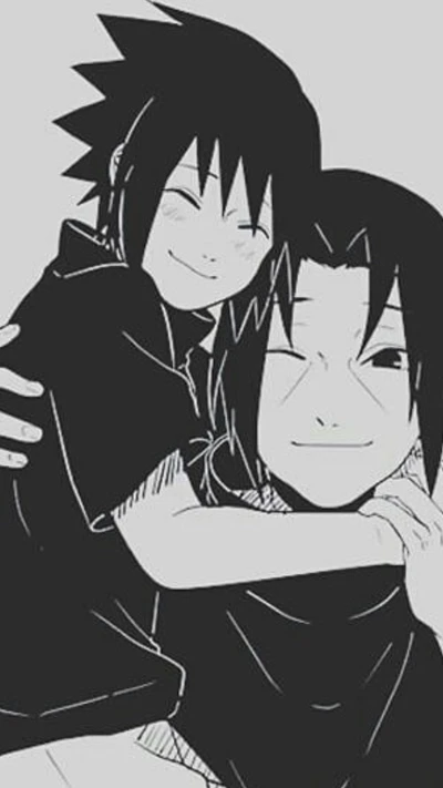 Sasuke und Itachi Uchiha: Ein geschätzter brüderlicher Moment