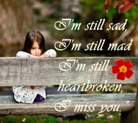 я, still sad