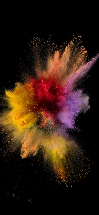 Explosive Color Burst: An Artistic Celebration of Nebula-Inspired Fireworks