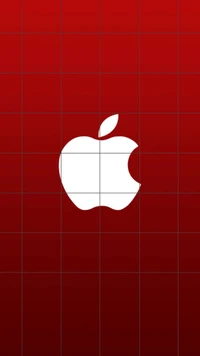 apple, red, logo, text, line wallpaper