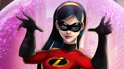 Elastigirl Casting Power: A Dynamic Superhero Illustration