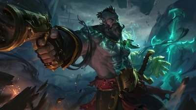 Gangplank, o Traidor: Arte Splash Épica de League of Legends