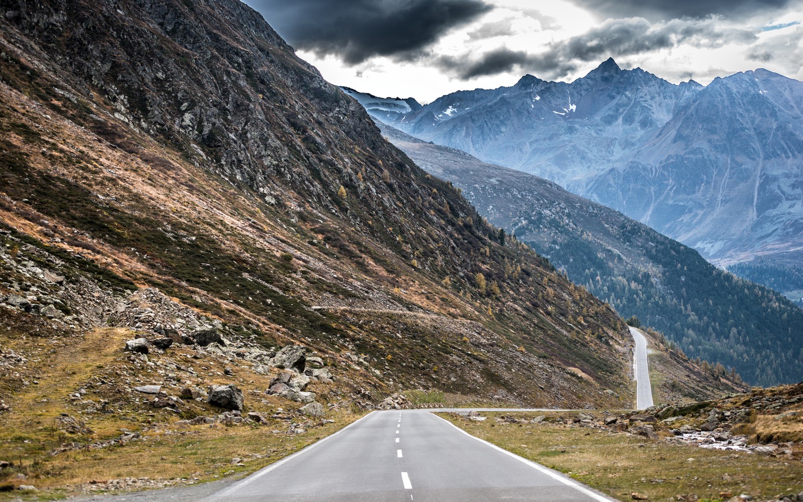 mountain pass, mountain, nature, mountain range, cloud wallpaper