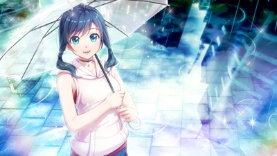 Hina Amano Sous la pluie : Un moment d'espoir