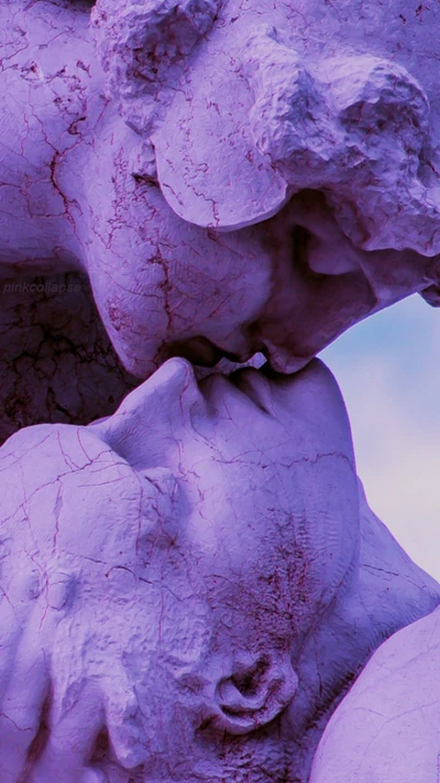 amor, antiguo, beso, escultura, iphone