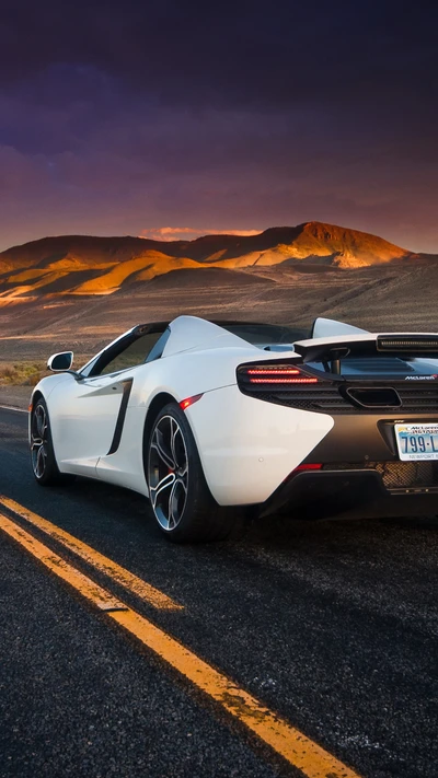 car, mclaren mp4, nature, road