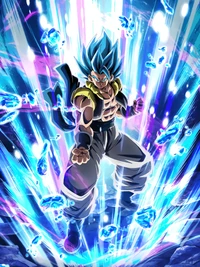 azul, dragon ball, gogeta