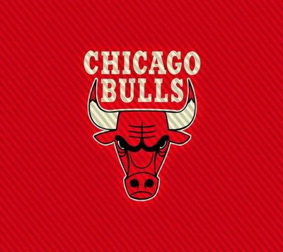 Logotipo do Chicago Bulls em fundo vermelho