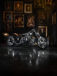 BMW R 18 Magnifica: A Radikal Chopper Against a Gallery of Classic Portraits