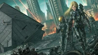 science fiction, cyborg, animation, action adventure game, games wallpaper