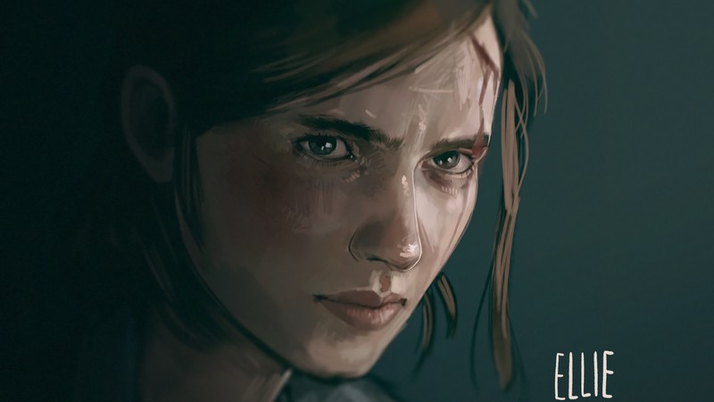 Крупный план женщины с грустным выражением лица (элли, ellie, the last of us часть ii, the last of us part ii, the last of us part 2)