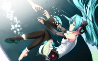 Hatsune Miku : Flottant dans un Paysage de Rêves de Son et de Lumière