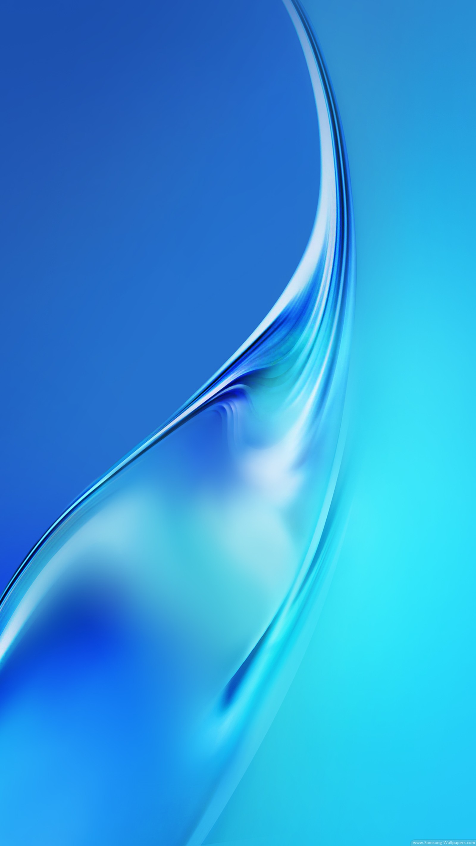 A close up of a blue and white background with a curved design (2016, galaxy j7, samsung)