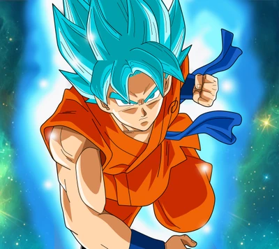 anime, ball, blau, drache, goku