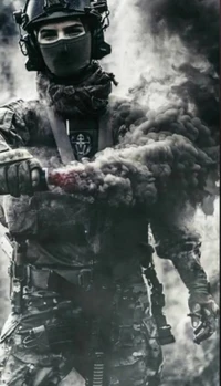 militar, smoke wallpaper