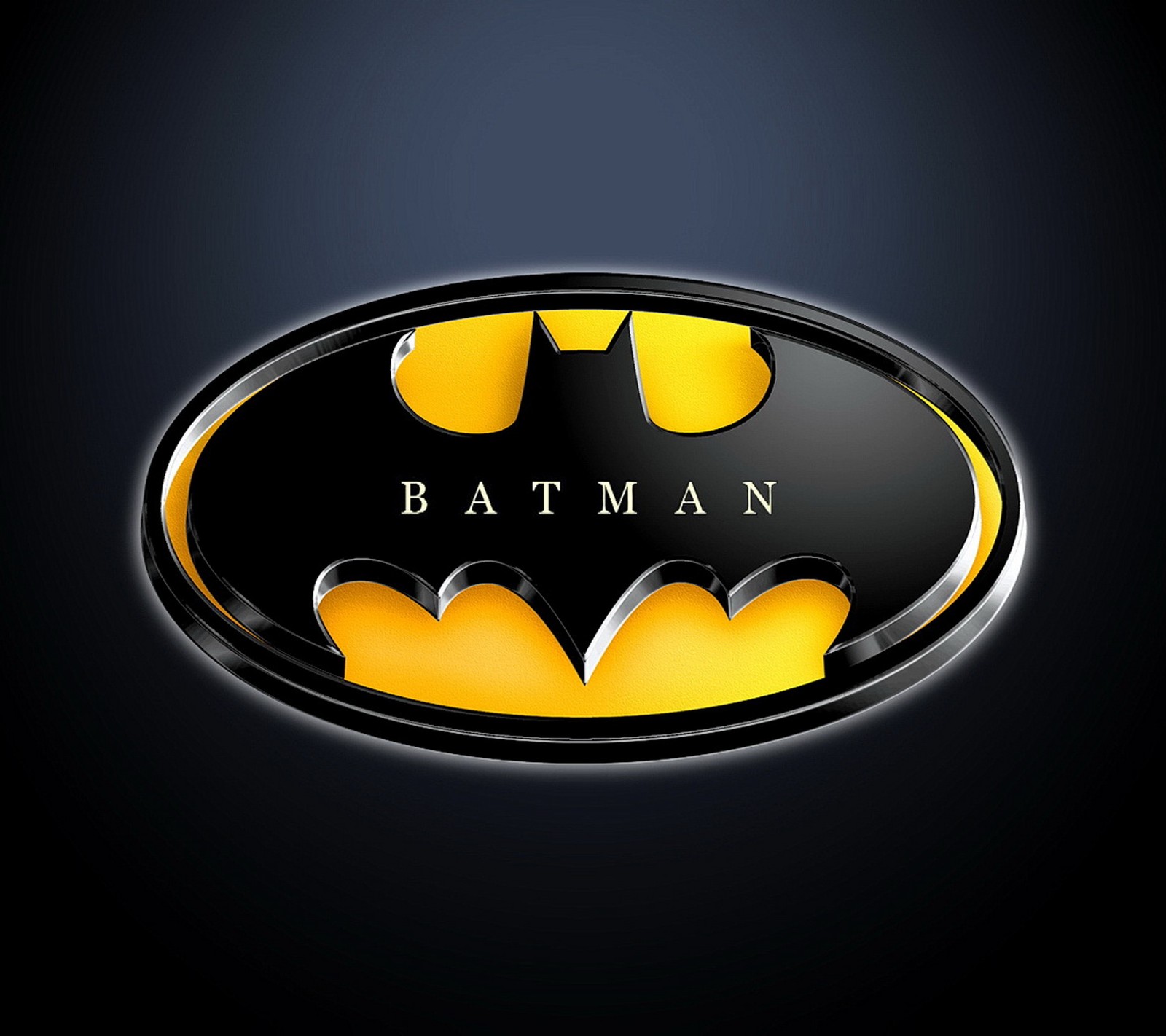 Скачать обои batman, hd, логотип