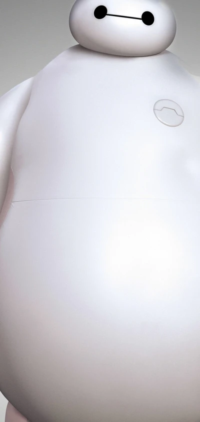 Samsung Note 10 with Punch Hole Camera Featuring Baymax Character