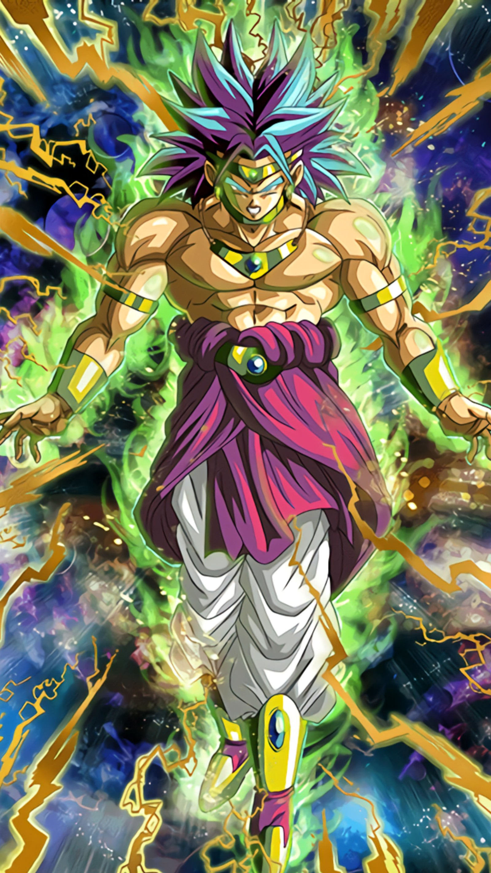 Скачать обои broly, дракон, мяч, супер, сайян