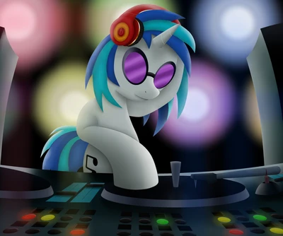 Vinyl Scratch: El Pony DJ en Acción