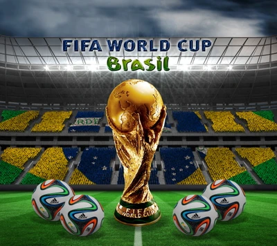 2014, brasilien, brazuca, fußball, trophäe