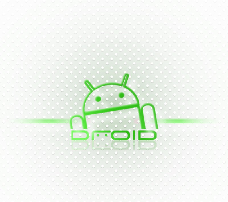 Крупный план зеленого логотипа android на белом фоне (android, дроид)