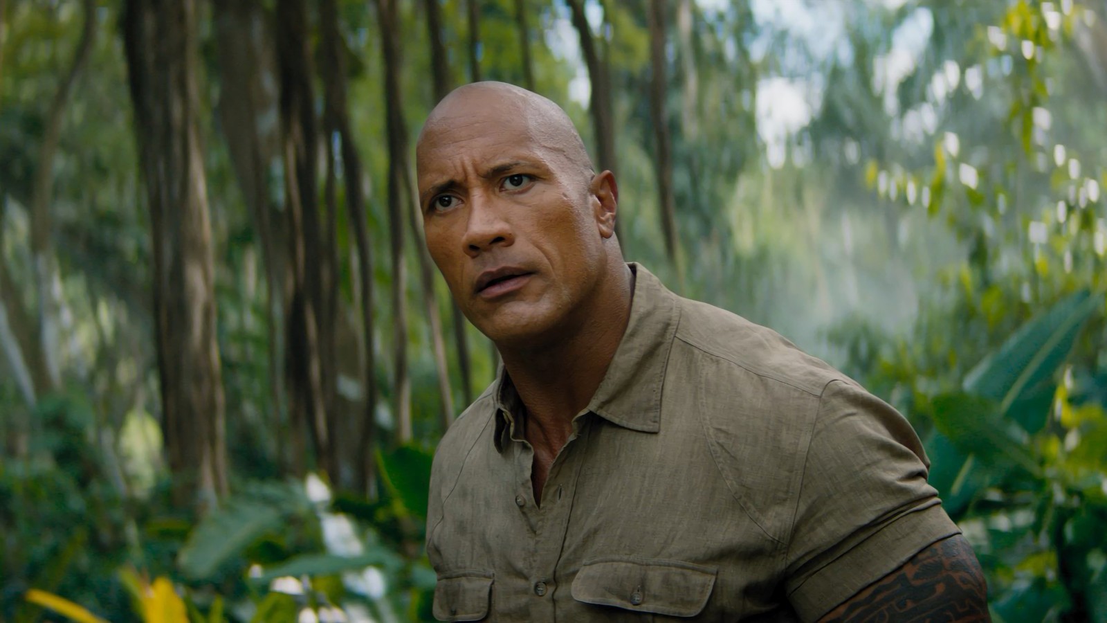 Dwayne johnson en el destino de la roca (jumanji 3, jumanji el siguiente nivel, jumanji the next level, película)